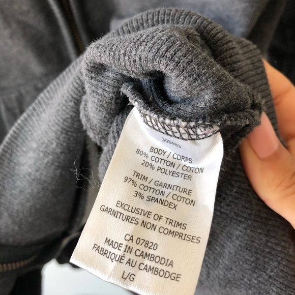 Fila Vintage Grey Zip Up Mock Neck Sweater - Picture 7 of 7